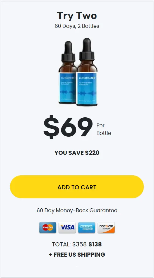Cerebrozen buy 2 Bottle